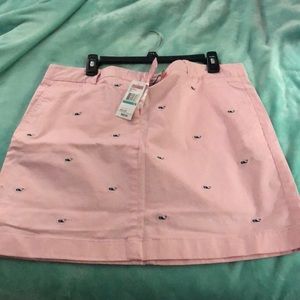Vineyard Vines Pink Whale Embroidered Skirt